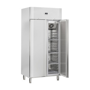 CoolHead Frigorifero Ventilato GN1/1 a Doppia Anta in Acciaio Inox QR58 - Volume Interno