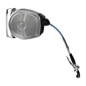 Amitek Avvolgibile in Acciaio Inox Automatico - Fissaggio a Parete - Portata Max Lt/Min