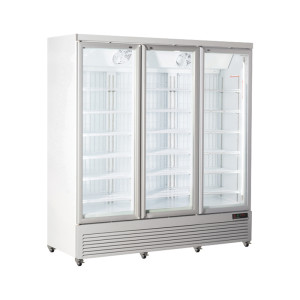 CoolHead Congelatore Verticale RFG1900 con Anta Tripla a Vetro - Bianco o Nero - Capacità