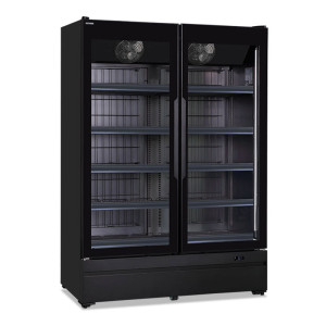 Klimaitalia Armadio Murale Congelatore ROMA127BT con Doppia Porta a Vetro - N° 8 + 2 Mensole