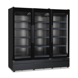 Klimaitalia Armadio Murale Refrigerato ROMA187TN con Tripla Porta a Vetro - N° 12 +3 Mensole