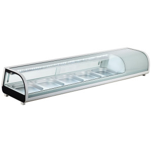 FORCAR Vetrina Refrigerata Statica Sushi - N°8 GN1/3 - Temperatura 0° +12° C