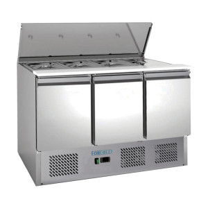 Forcold Saladette per Insalate e Ingredienti - N° 3 Ante con Coperchio Telescopico - Cap