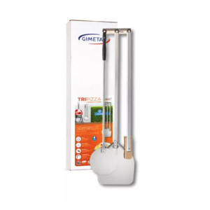 Gimetal Set Tripizza - Pala, Palino e Spazzola - Altezza Totale Cm 90