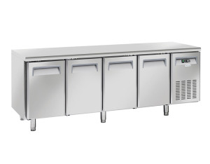 CoolHead Tavolo Congelatore Ventilato per Gastronomia in Acciaio Inox - N° 4 Porte Autoch