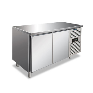 Klimaitalia Banco Congelatore Snack Inox AISI 304 con N° 2 Porte Cieche - Profondità Cm 60 -