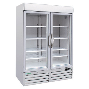 FORCAR Armadio Congelatore Ventilato SNACK930BTG - Porta Vetro e Anta Doppia - Capacità
