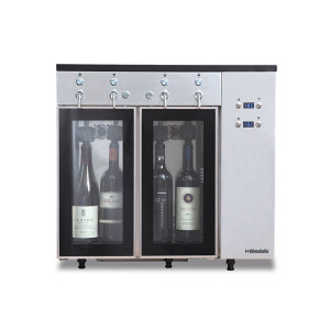 Klimaitalia Azotatrice in Acciaio SOMMELIER4 - Conservazione Bottiglie Vino - Capacità N° 4
