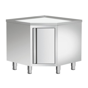 Amitek Tavolo Neutro Angolare in Acciaio Inox - Profondità Cm 60 o Cm 70