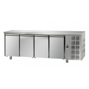 Tecnodom Tavolo Refrigerato 4 Porte - Acciaio Inox AISI 304 - Capacità Lt 620 - Made in I