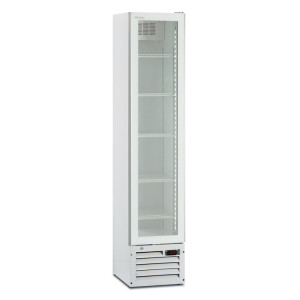 Klimaitalia Frigo Vetrina THIN-COOLER-WHITE in Acciaio - Capacità Lt 133