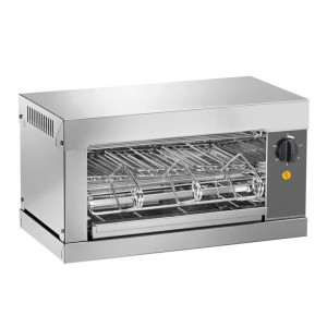 Amitek Tostiera Elettrica Professionale 3 Pinze TS3 con Resistenze al Quarzo