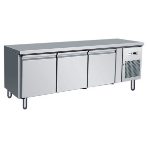 FORCAR Banco Refrigerato Gastronomia a 3 Porte - Altezza Cm 65 - Capacità lt 262 - Temp