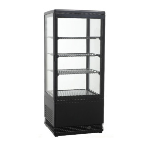 Attrezzature Professionali Vetrina Refrigerata per Bar e Ristoranti VRN78 con N° 3 Ripiani - Capacità lt 78
