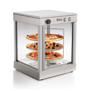 Vetrina Calda per Pizza Sirman Diametro 42 cm con Piatti Rotanti e Porta Singola