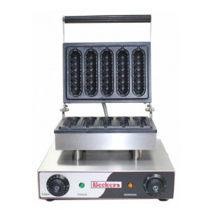 Beckers Piastra Professionale per Waffle Stecco WF2 - Piano di Cottura in Ghisa Cm 27,5