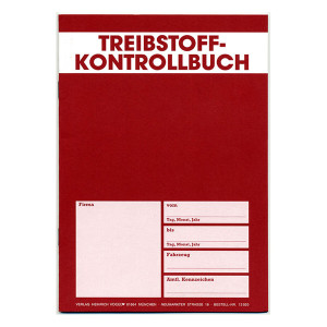 Treibstoff-Kontrollbuch