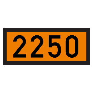 Warntafel 2250, orange, Folie, 300 x 120 mm, Einzeletikett