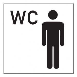 WC Schild Herren