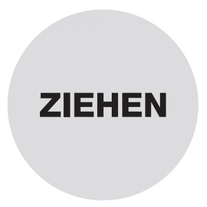 Türetikett / Aufkleber "Ziehen" silber