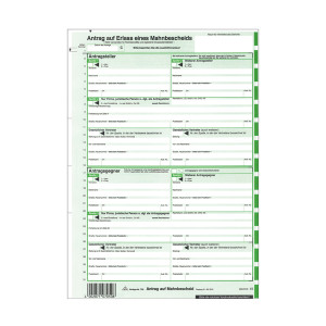 EDV Mahnbescheid neutral endlos 1 x 2 Blatt selbstdurchschreibend für alle Bundesländer 10-er Pack