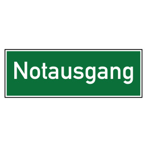 Rettungszeichen Notausgang