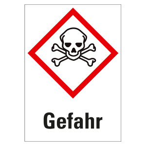 GHS-Symbol akute Toxizität - Gefahr