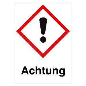 GHS-Symbol Achtung Gesundheitsschädlich - Achtung