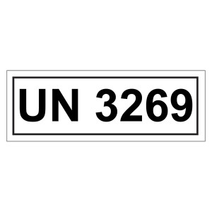 Gefahrzettel mit UN 3269
