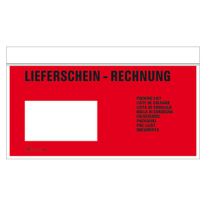 Begleitpapiertasche DIN Lang Lieferschein Rechnung Packliste