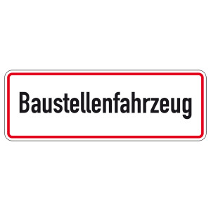 "Baustellenfahrzeug" incl. Haftsauger für Heckscheibe