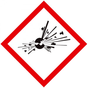 GHS-Symbol 01 Bombe - explosive Stoffe
