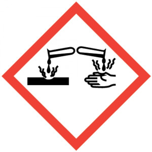 GHS-Symbol 05 Ätzwirkung - Hautätzend