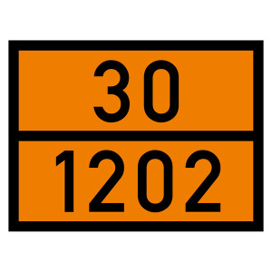 Warntafel 30 1202, orange, 400 x 300 mm