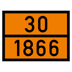 Warntafel 30 1866, orange, 400 x 300 mm