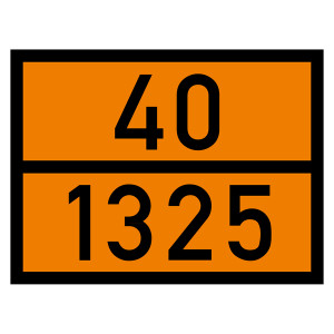 Warntafel 40 1325, orange, 400 x 300 mm