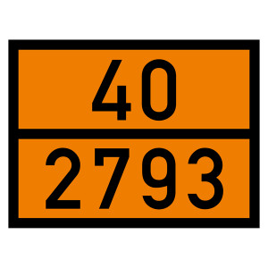 Warntafel 40 2793, orange, 400 x 300 mm