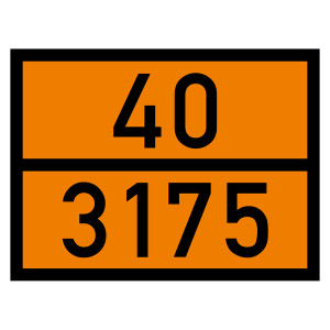 Warntafel 40 3175, orange, 400 x 300 mm