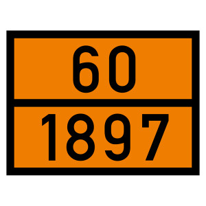 Warntafel 60 1897, orange, 400 x 300 mm