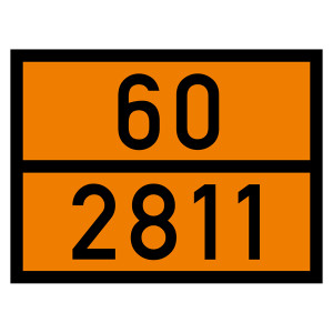Warntafel 60 2811, orange, 400 x 300 mm