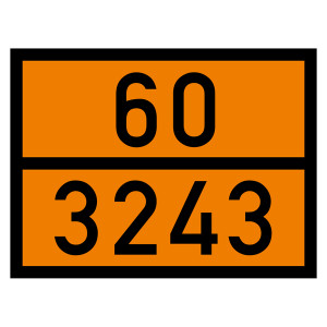 Warntafel 60 3243, orange, 400 x 300 mm
