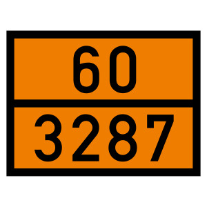 Warntafel 60 3287, orange, 400 x 300 mm