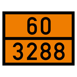Warntafel 60 3288, orange, 400 x 300 mm