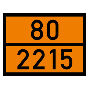 Warntafel 80 2215, orange, 400 x 300 mm