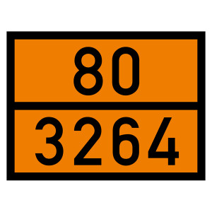 Warntafel 80 3264, orange, 400 x 300 mm