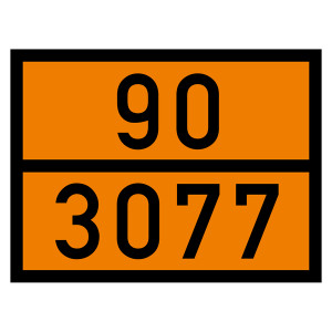 Warntafel 90 3077, orange, 400 x 300 mm