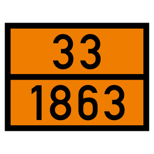 Warntafel 33 1863, orange, 400 x 300 mm