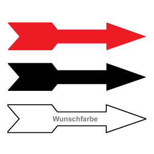 Richtungspfeil rechts links 30 x 6 mm