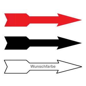 Richtungspfeil rechts links 150 x 28 mm