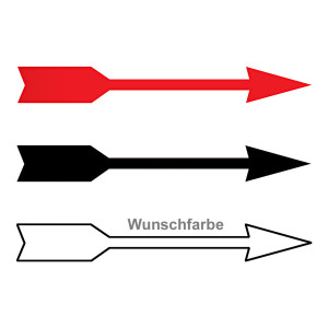 Richtungspfeil rechts links 80 x 10 mm